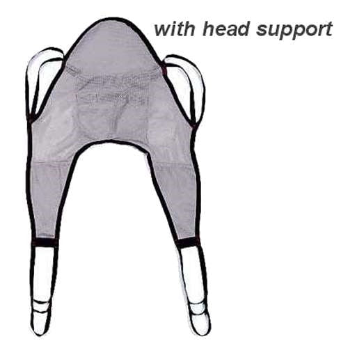 Hoyer Mesh U-Sling w/Head Support Hoyer