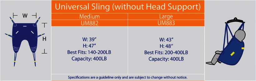 Universal Mesh Sling, UM882, UM883 Bestcare