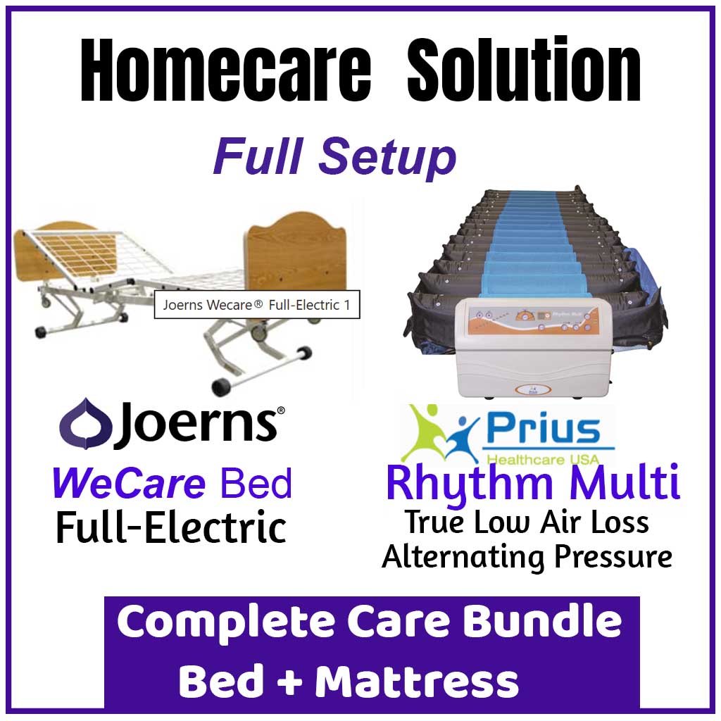 Budget Solutions Bundle: Joerns WeCare Bed + Prius Multi Rhythm Mattress Joerns/Moxi