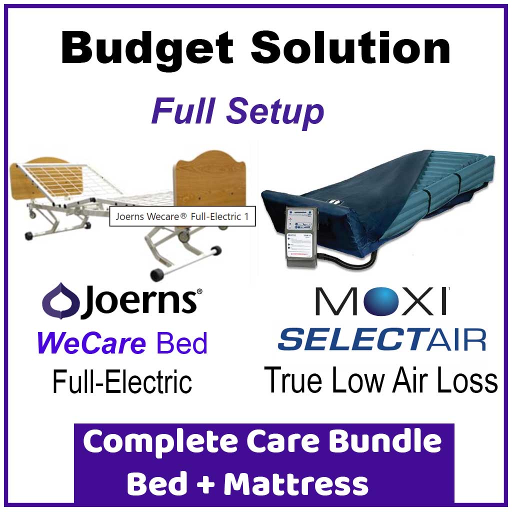 Budget Solutions Bundle: Joerns WeCare Bed + Prius Multi Rhythm Mattress Joerns/Moxi