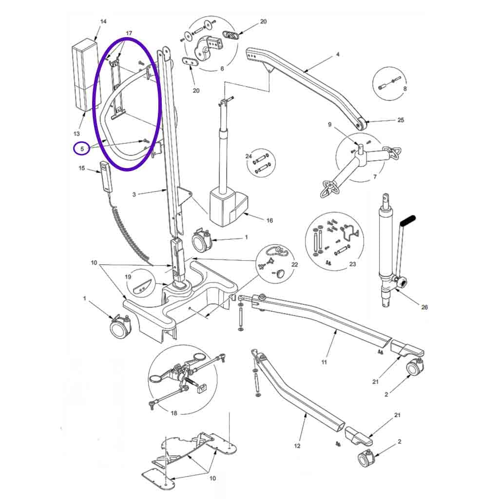 Advance Lift Push Handles Hoyer