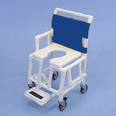 21" PVC Shower Commode Chair healthline