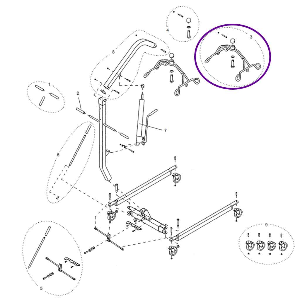 HML400 Cradle Kit Complete, 222-6003 Hoyer