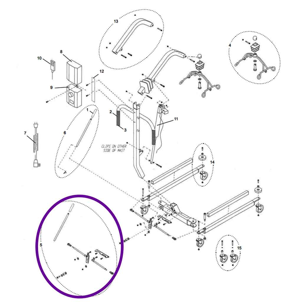 HPL402 Spreader Bar Kit, 222-6011 Hoyer