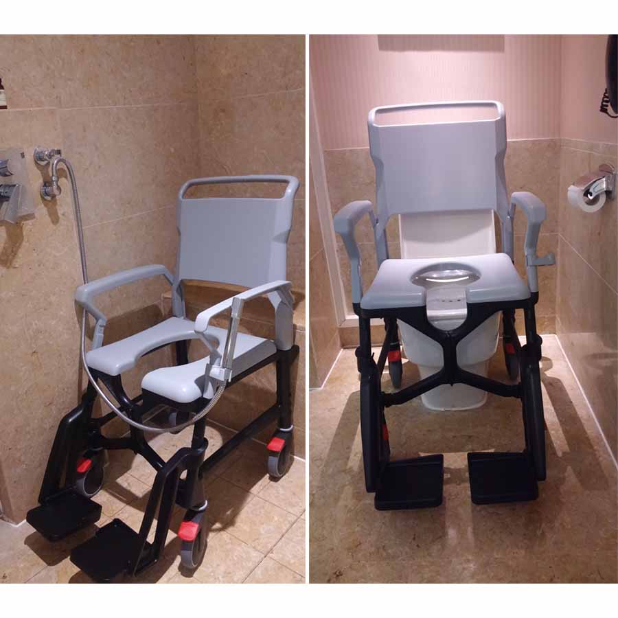 BathMobile Commode and Shower Chair Seatara