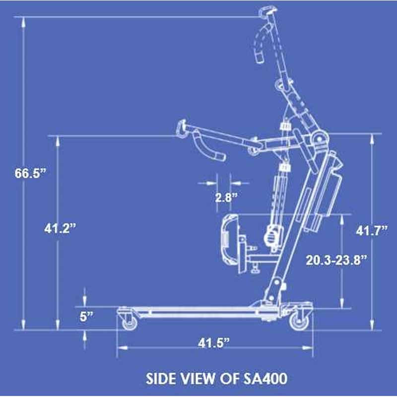 Stella SA400 Sit-to-Stand Lift, 400-lbs Bestcare